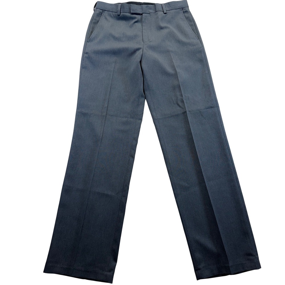 Kenneth Cole Dress Pants Men 34x34 Gray Reaction Flat Front Straight Leg Pants